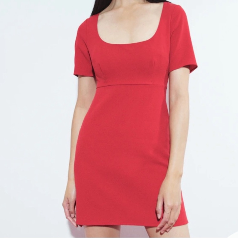 Abercrombie & Fitch Red Short Sleeve Mini Dress